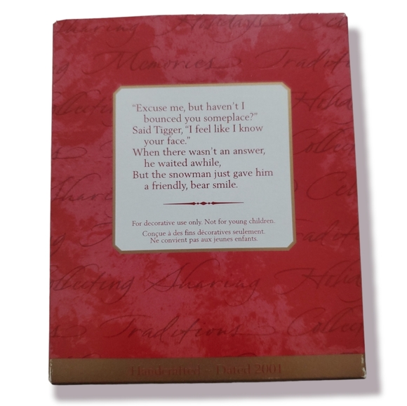 Hallmark Disney's Winnie the Pooh Keepsake Ornament 2001 NIB - Picture 2 of 5